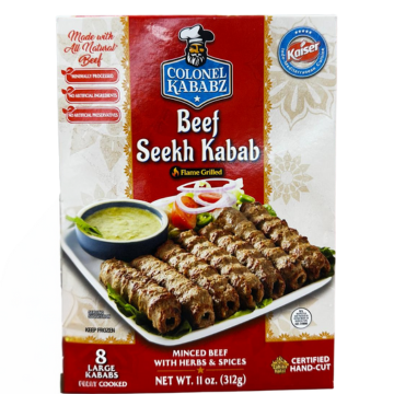 Beef Seekh Kabab(Frozen)- 8PC -NYC