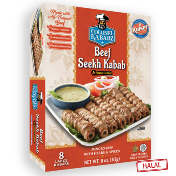 Beef Seekh Kabab(Frozen)- 8PC -NYC