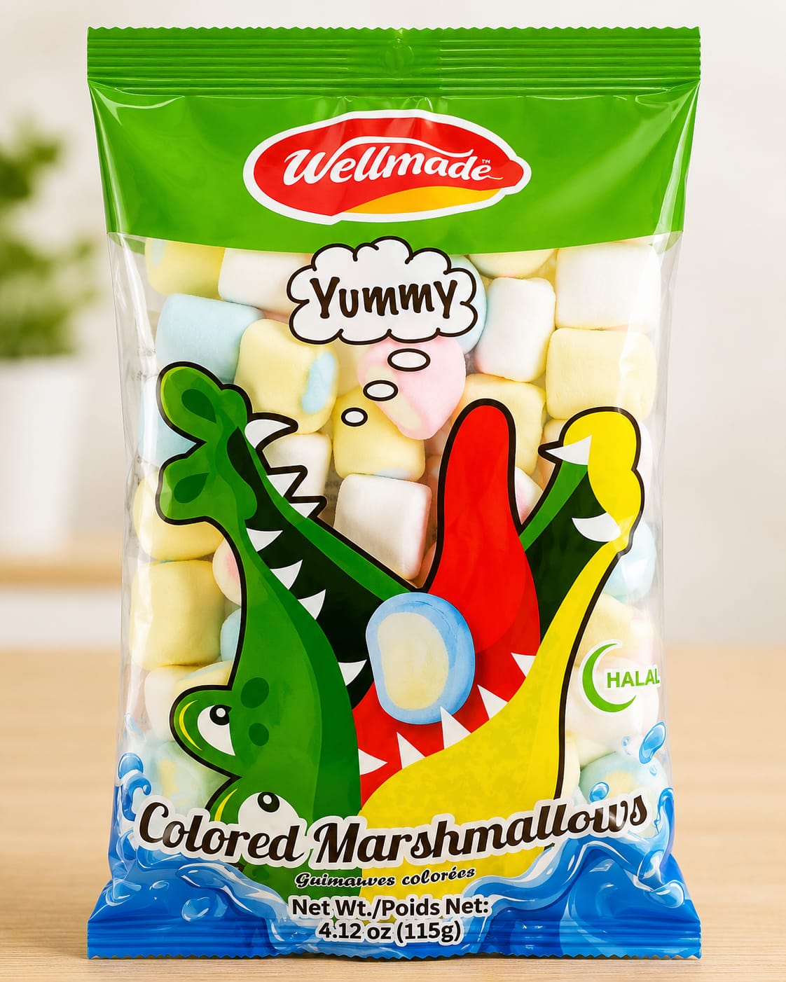 WELLMADE Colored Marshmallows-150gm