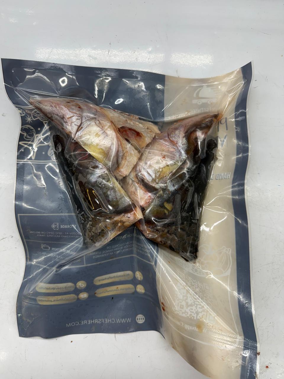 ROHU (4kg) FISH HEAD- 2.0 lb
