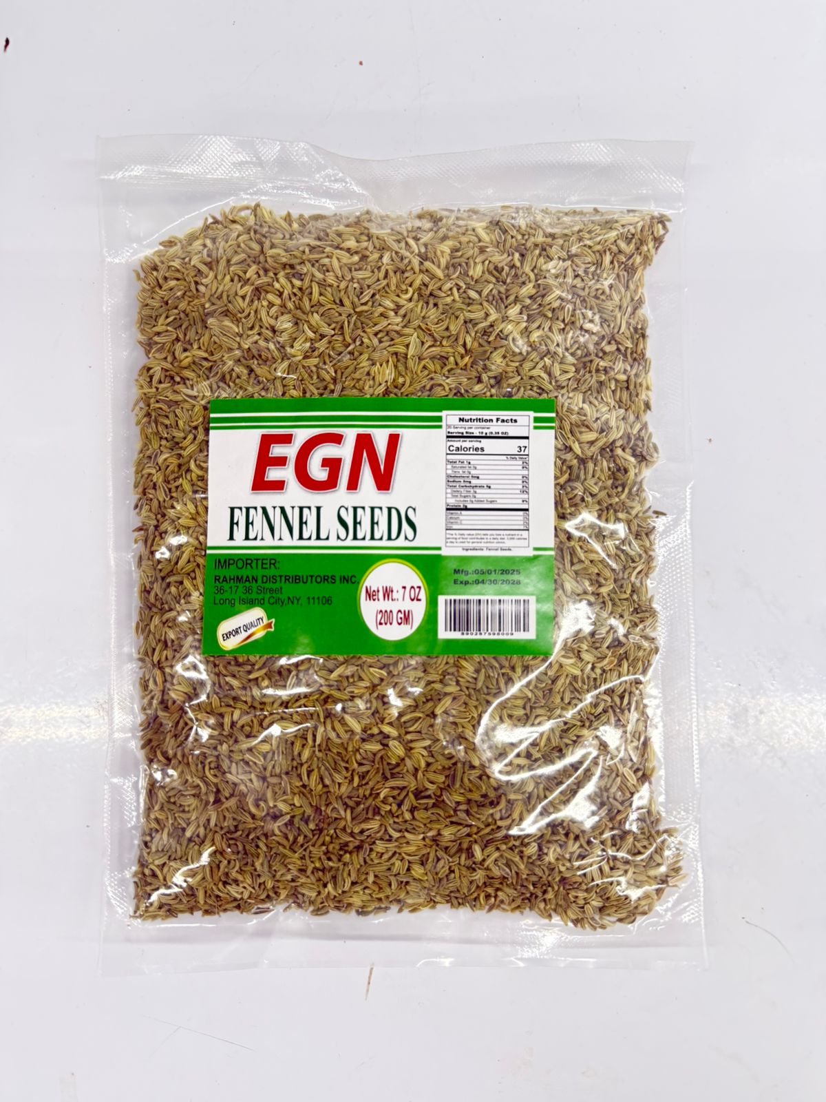 EGN Fennel Seeds (Saunf)-200gm