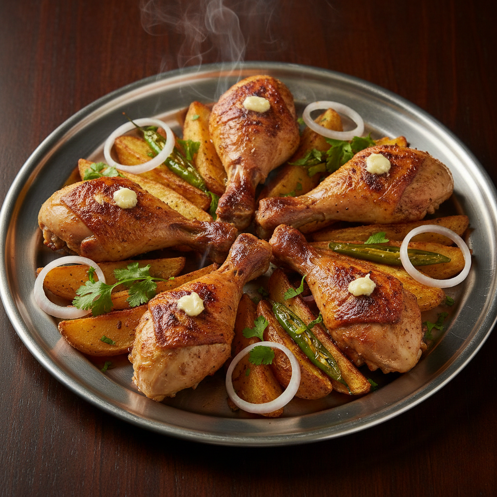 Baked Chicken Leg with Potato (6 Pieces) - NYC