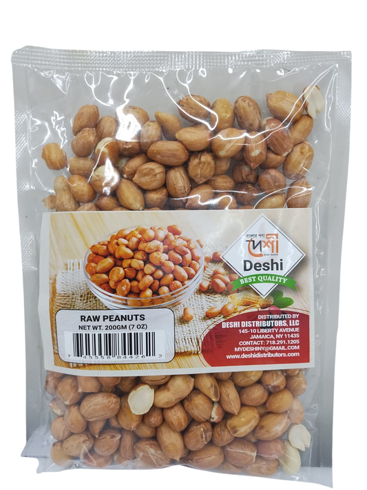 DESHI Raw Peanut (কাঁচা চিনা বাদাম)-200gm-NYC