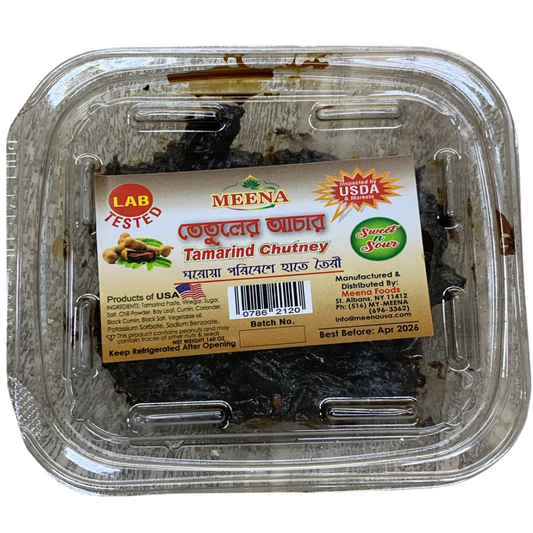 Meena Foods Tamarind Chutney (“তেঁতুল আচার”)- 160 Oz -NYC