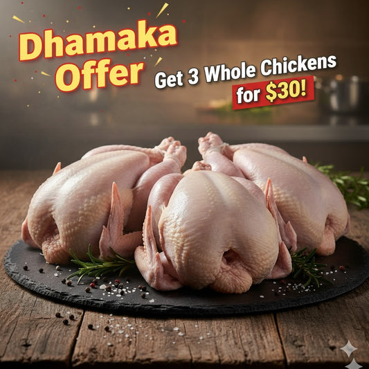 3 Broiler Chickens For $30!