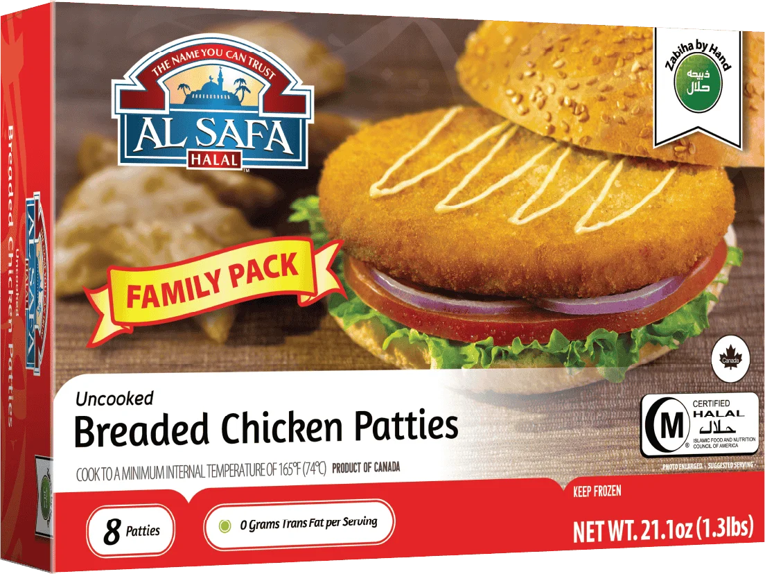 Breaded Chicken Patties(Frozen)-8PC -NYC