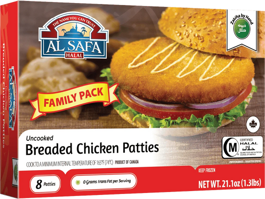 Breaded Chicken Patties(Frozen)-8PC -NYC